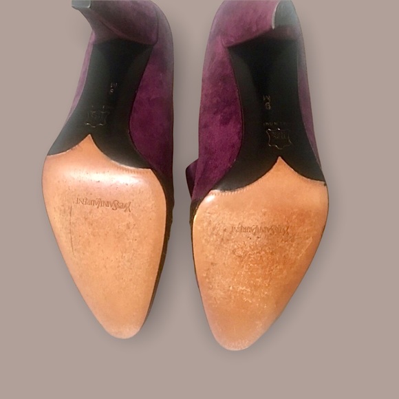 Yves Saint Laurent Suede and Lizard Details  Pumps Made in Italy Size 9 - Picture 8 of 8